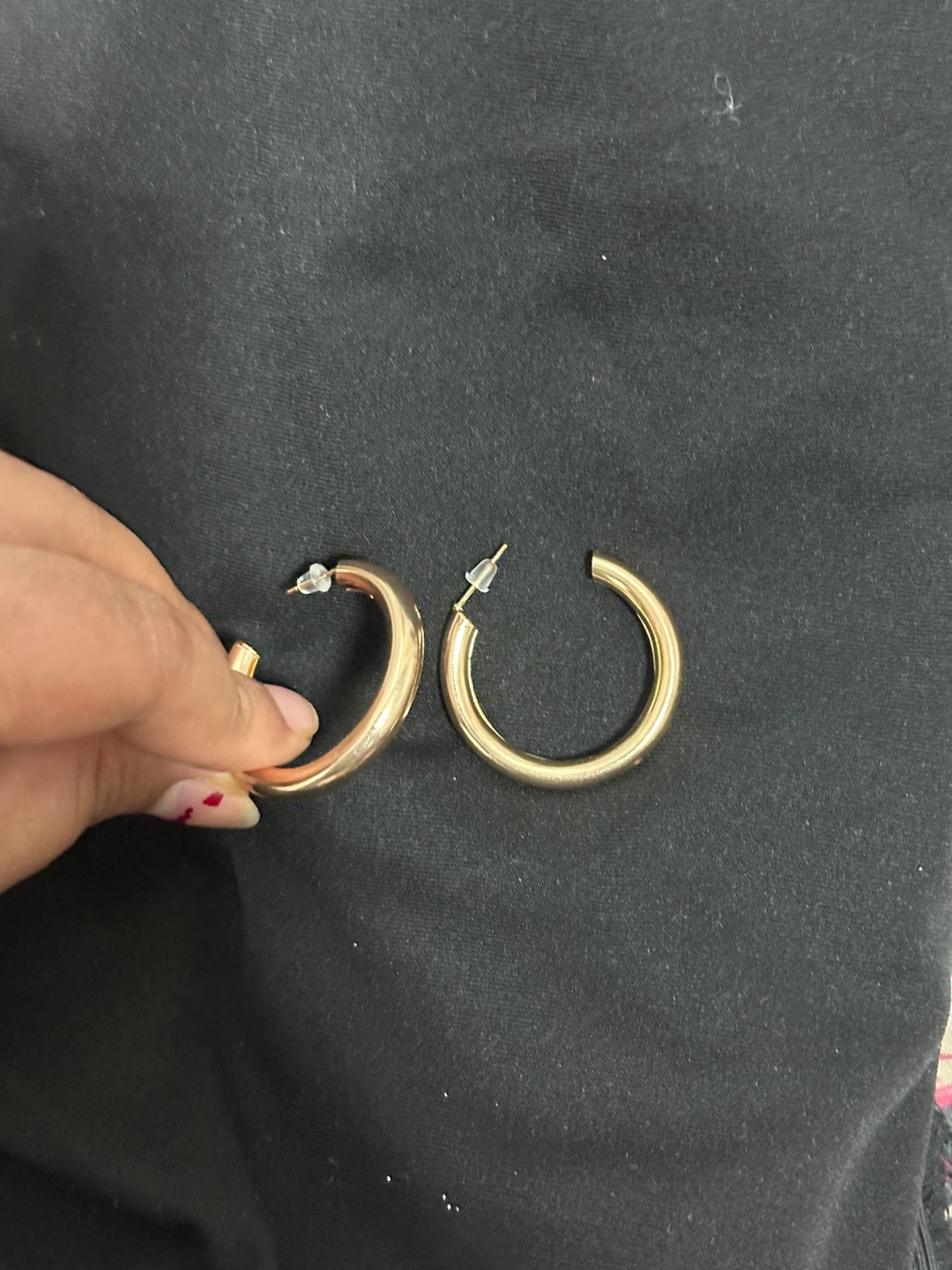 Gold Tone Hoop Earrings - photo 2