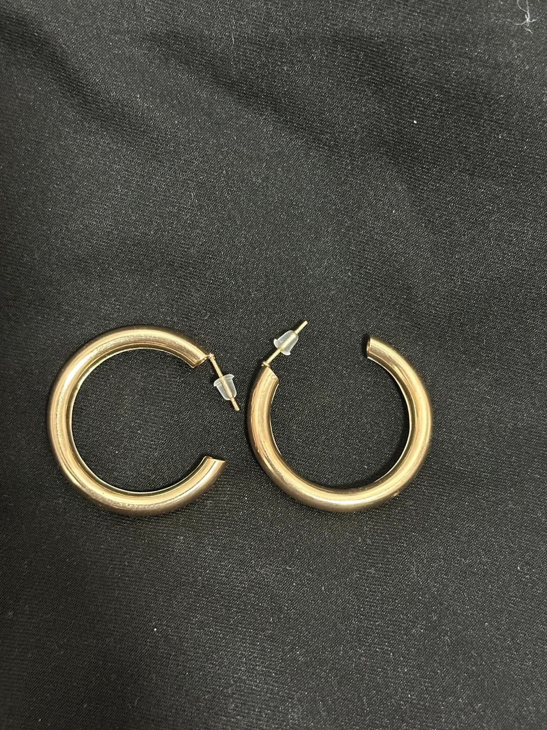 Gold Tone Hoop Earrings