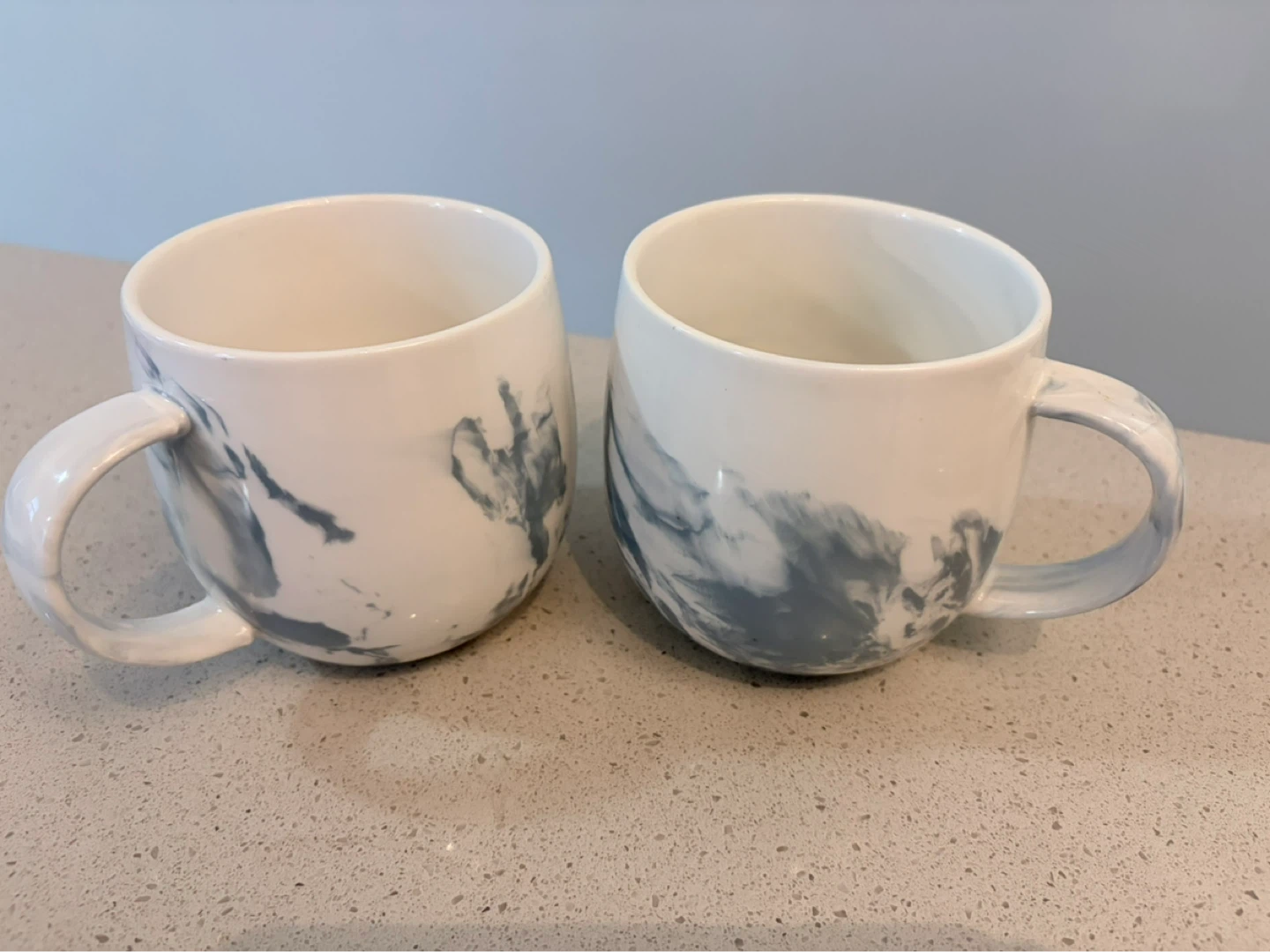 Set of 2 Marbled Mugs