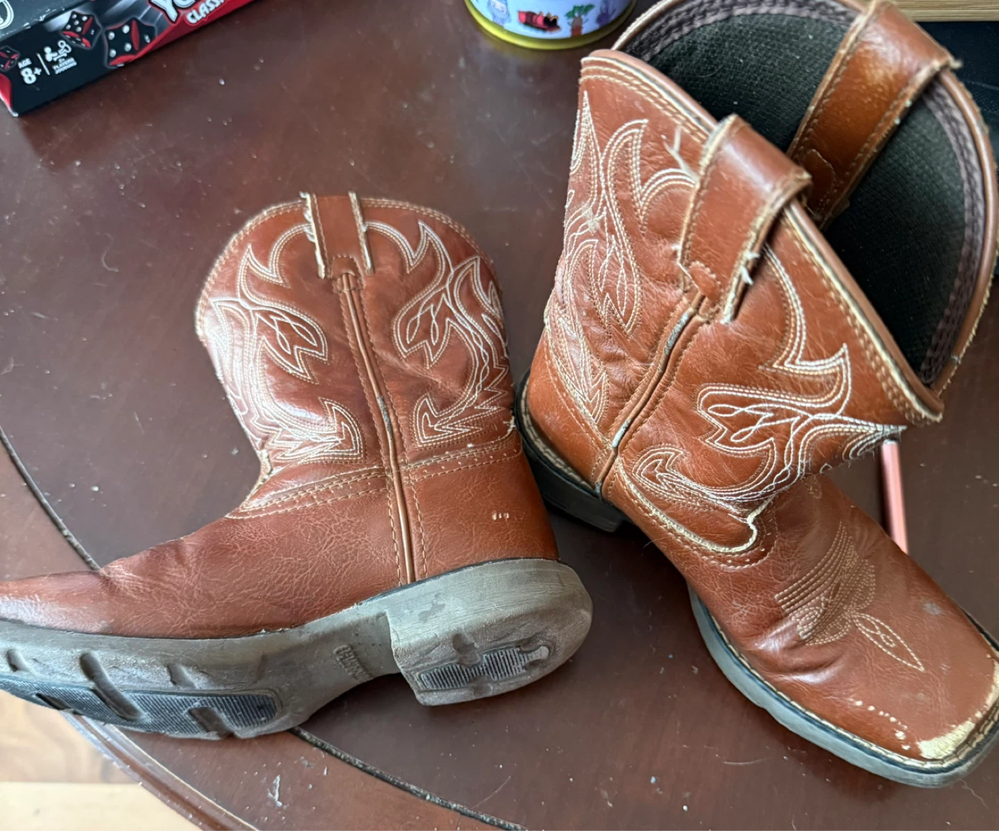 Durango Kids Western Rodeo Brown Boots Size 13M