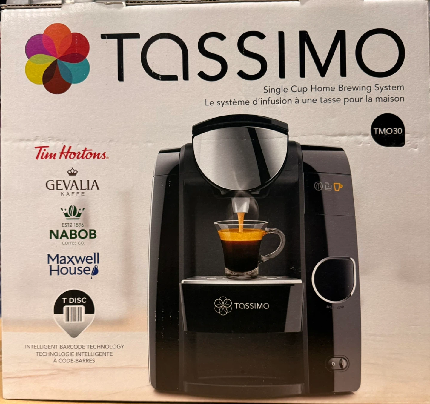 Tassimo single cup coffee machine