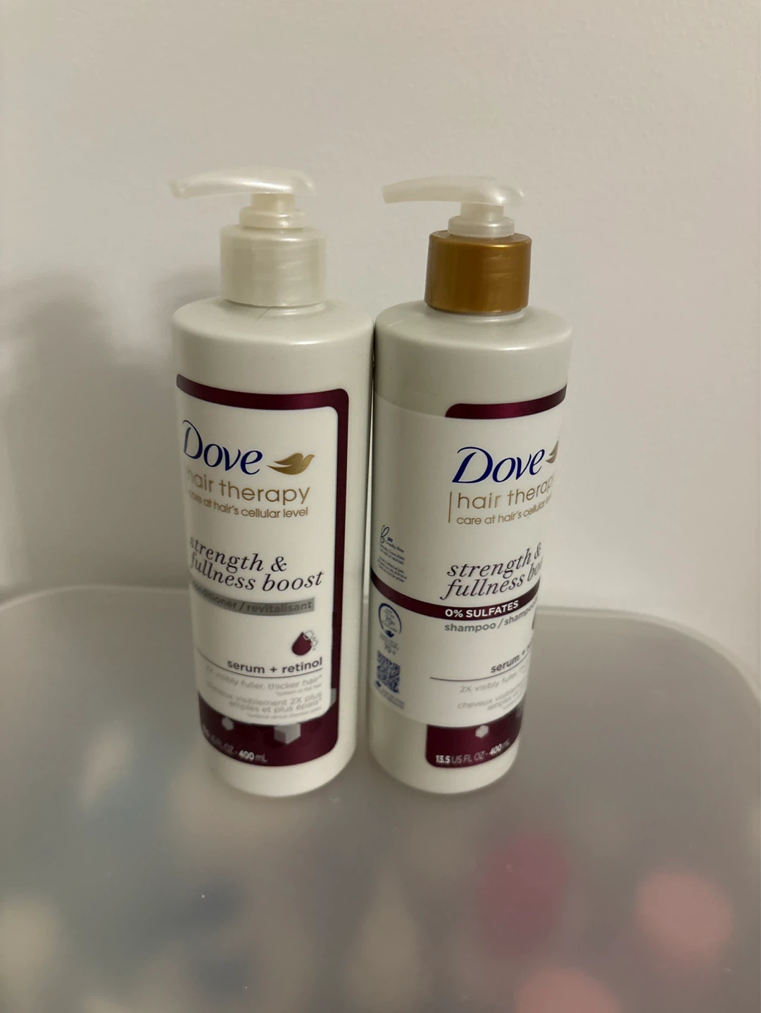 Dove Hair Therapy Strength & Fullness Boost Shampoo Conditioner