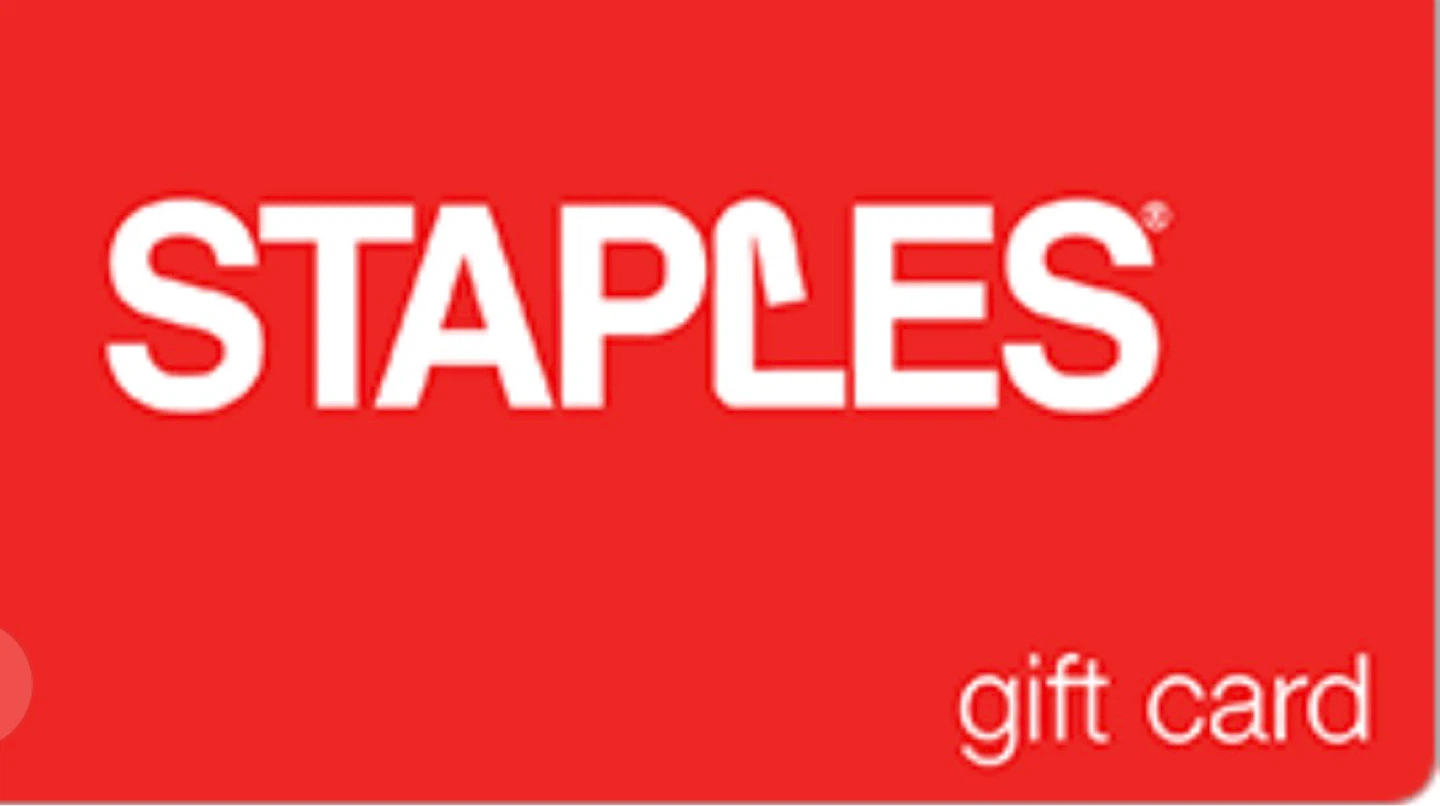 Staples Gift Card 100$