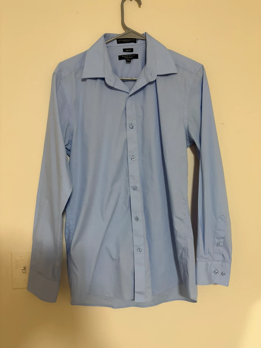 Marquis Signature Slim Fit Light Blue Dress Shirt