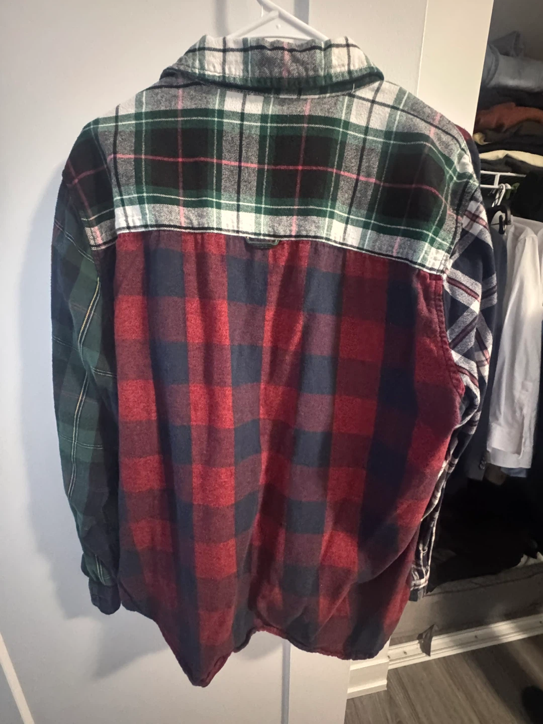 Zara Colour Block Plaid Flannel Shirt - photo 2
