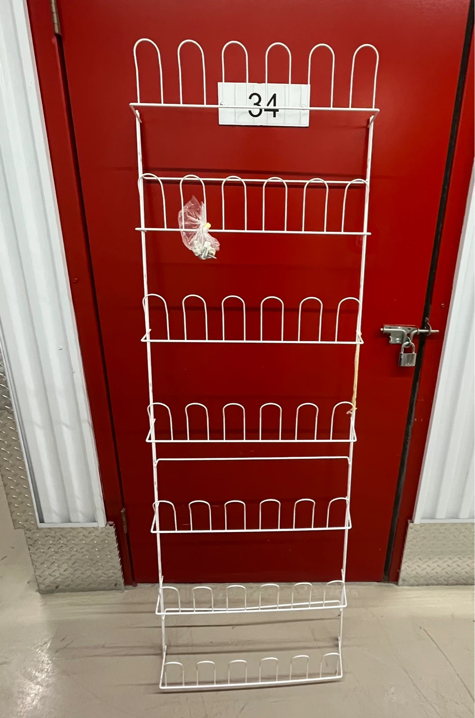 White 6-Tier Wire Shoe Rack
