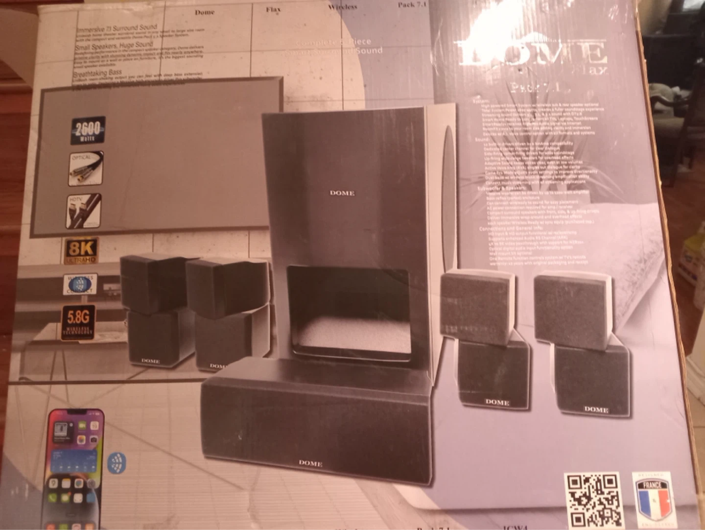 DOME Flax Pack 7.1 Wireless Speaker System - photo 3