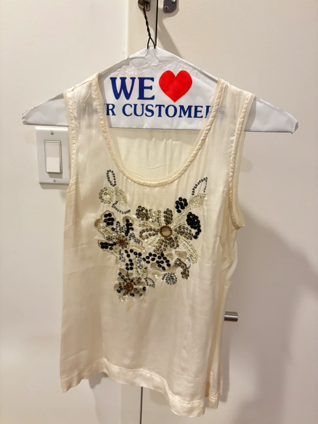 Charter Club Embellished Tank Top Sz 8P