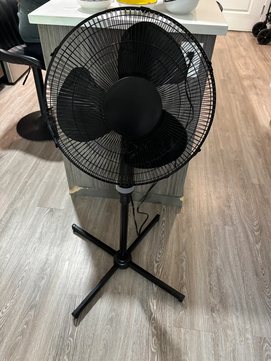 Black Pedestal Fan