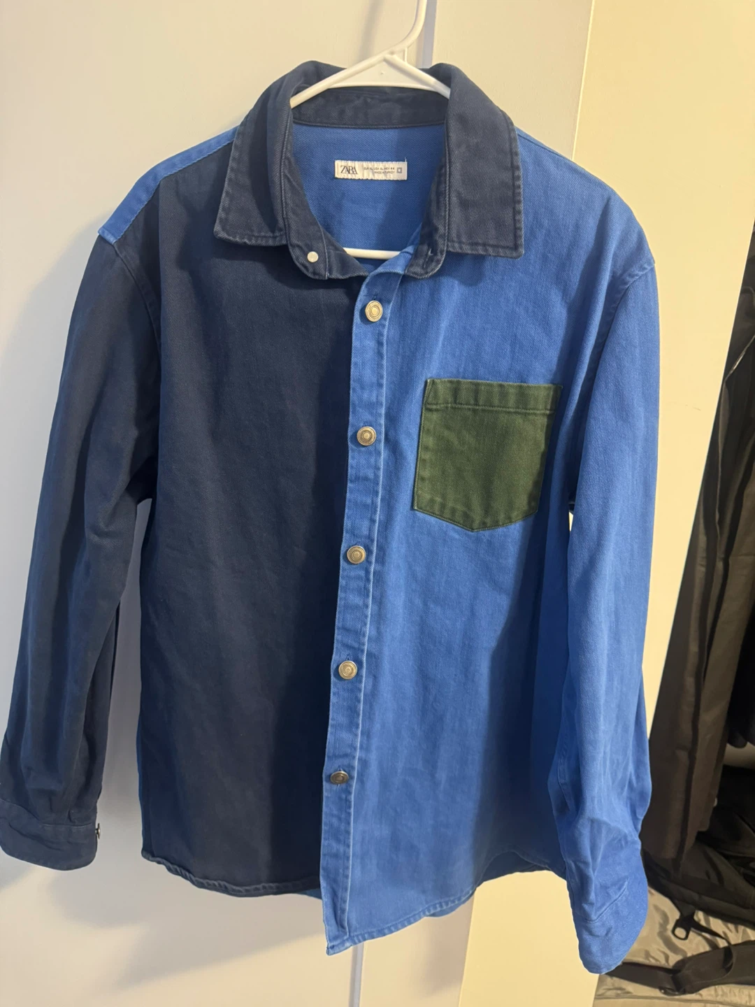 ZARA Color Block Long Sleeve Shirt