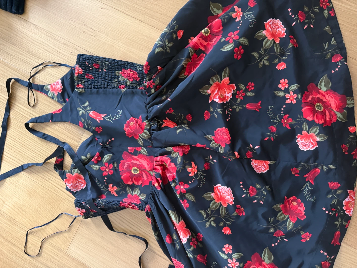 Women's Floral Print Fit & Flare Dress - photo 3