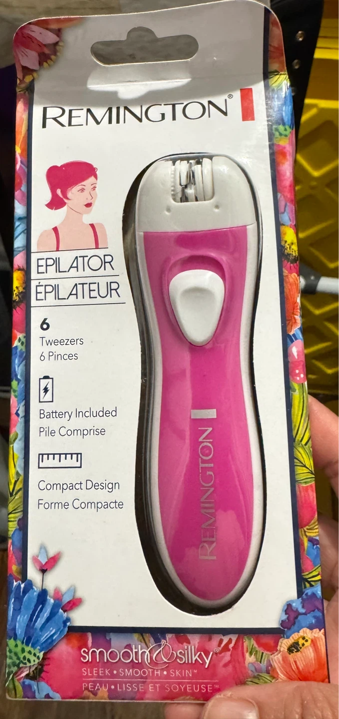 Remington Pink Epilator with 6 Tweezers