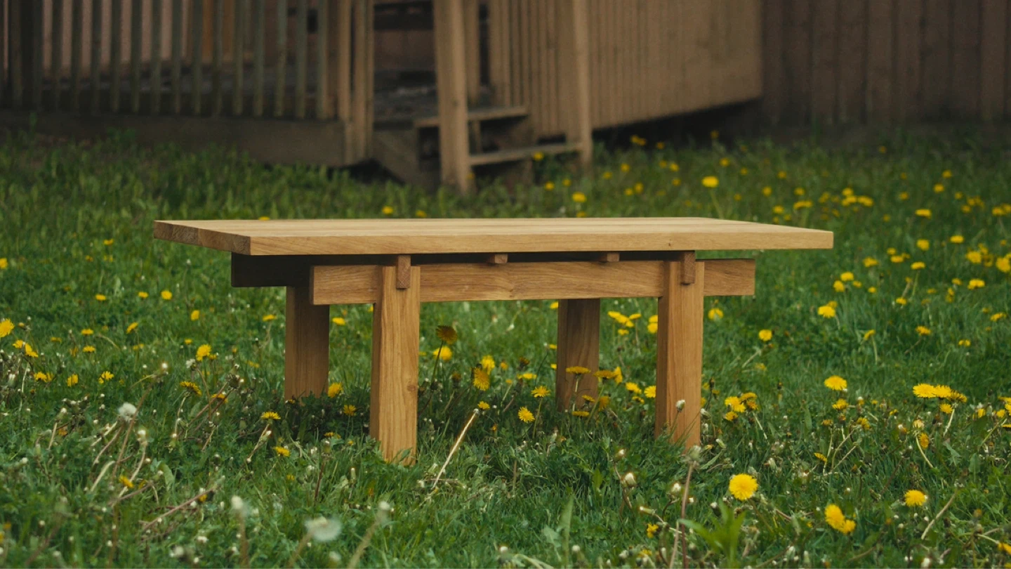 White Oak Handmade Coffee Table | 100% Solid Wood - photo 2