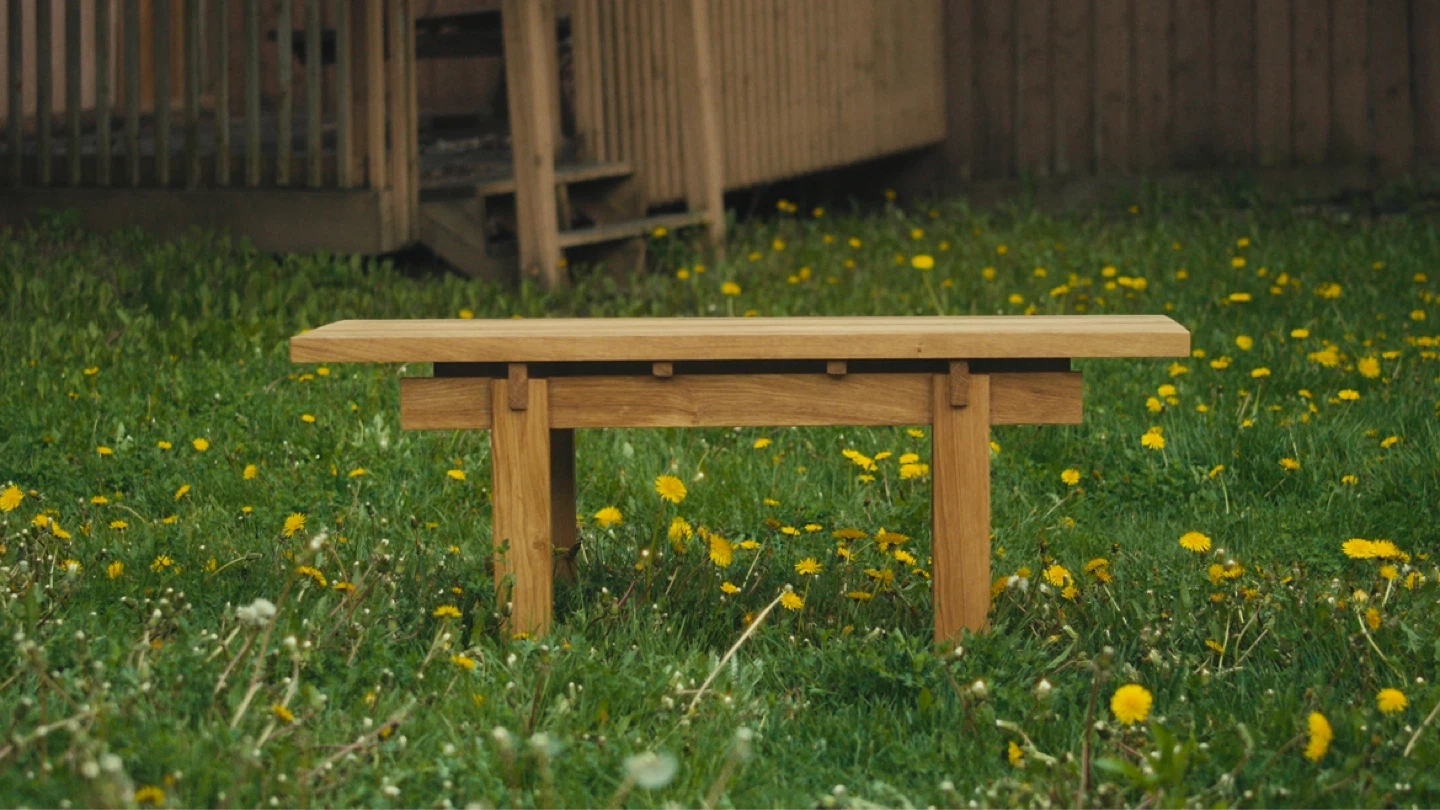 White Oak Handmade Coffee Table | 100% Solid Wood