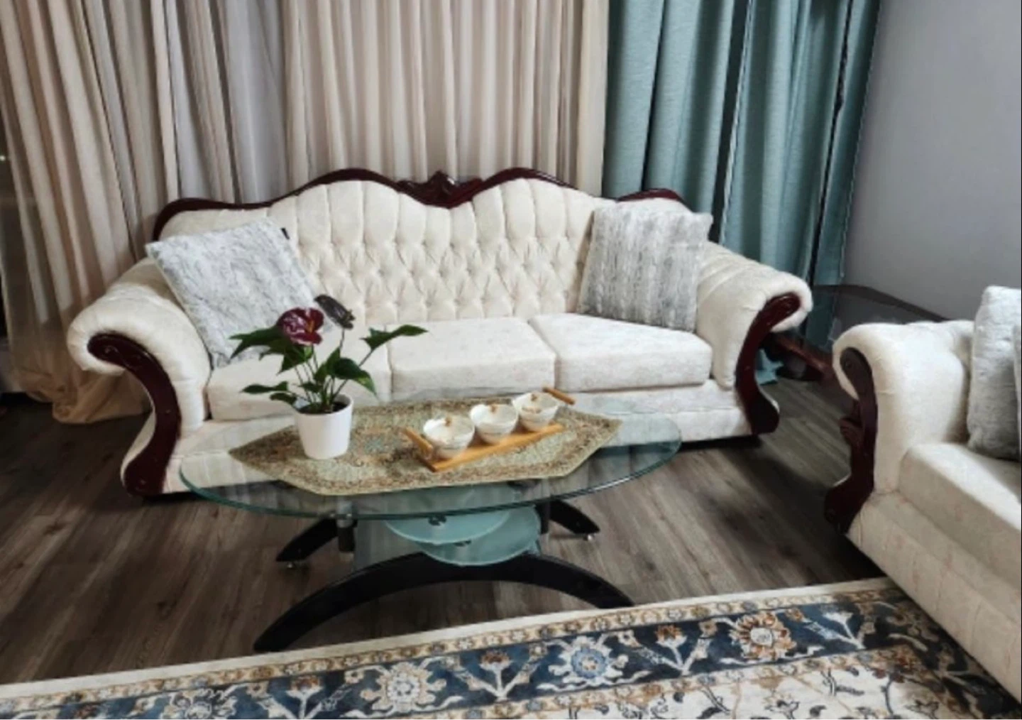 Off white sofa