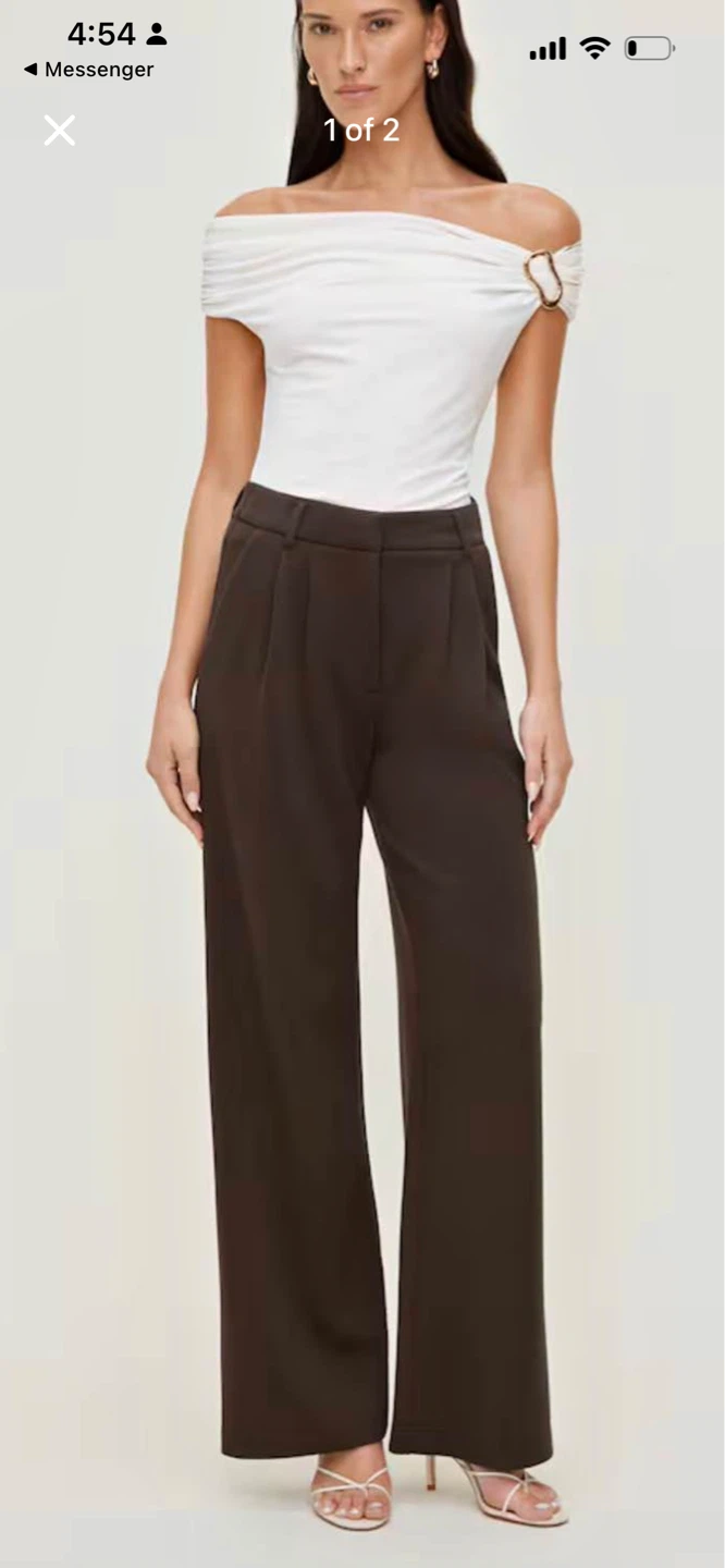 High-Waisted Wide Leg Trousers