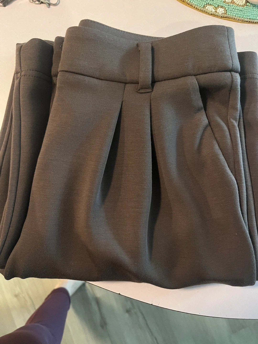 High-Waisted Wide Leg Trousers - photo 3