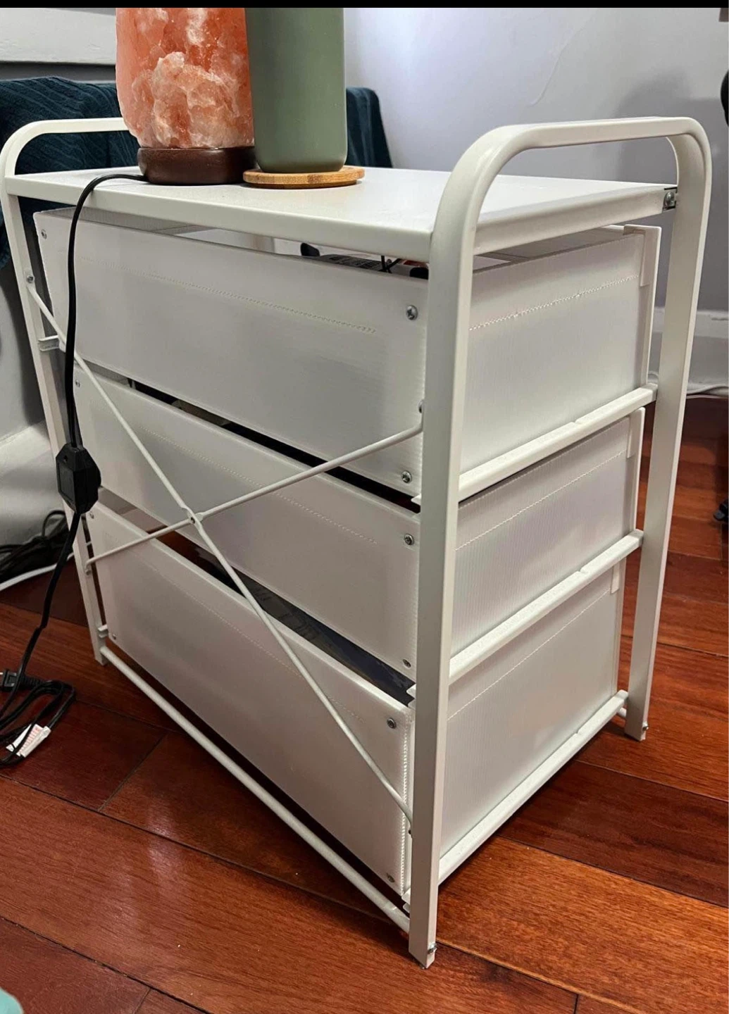White 3-Drawer Storage Unit - photo 2
