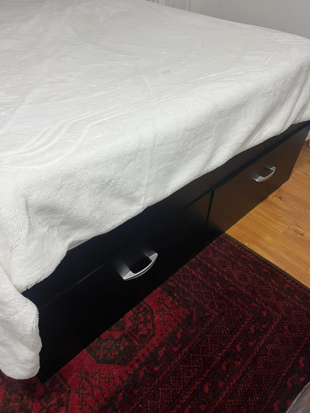 Black Queen Storage Bed Frame with Headboard - photo 5