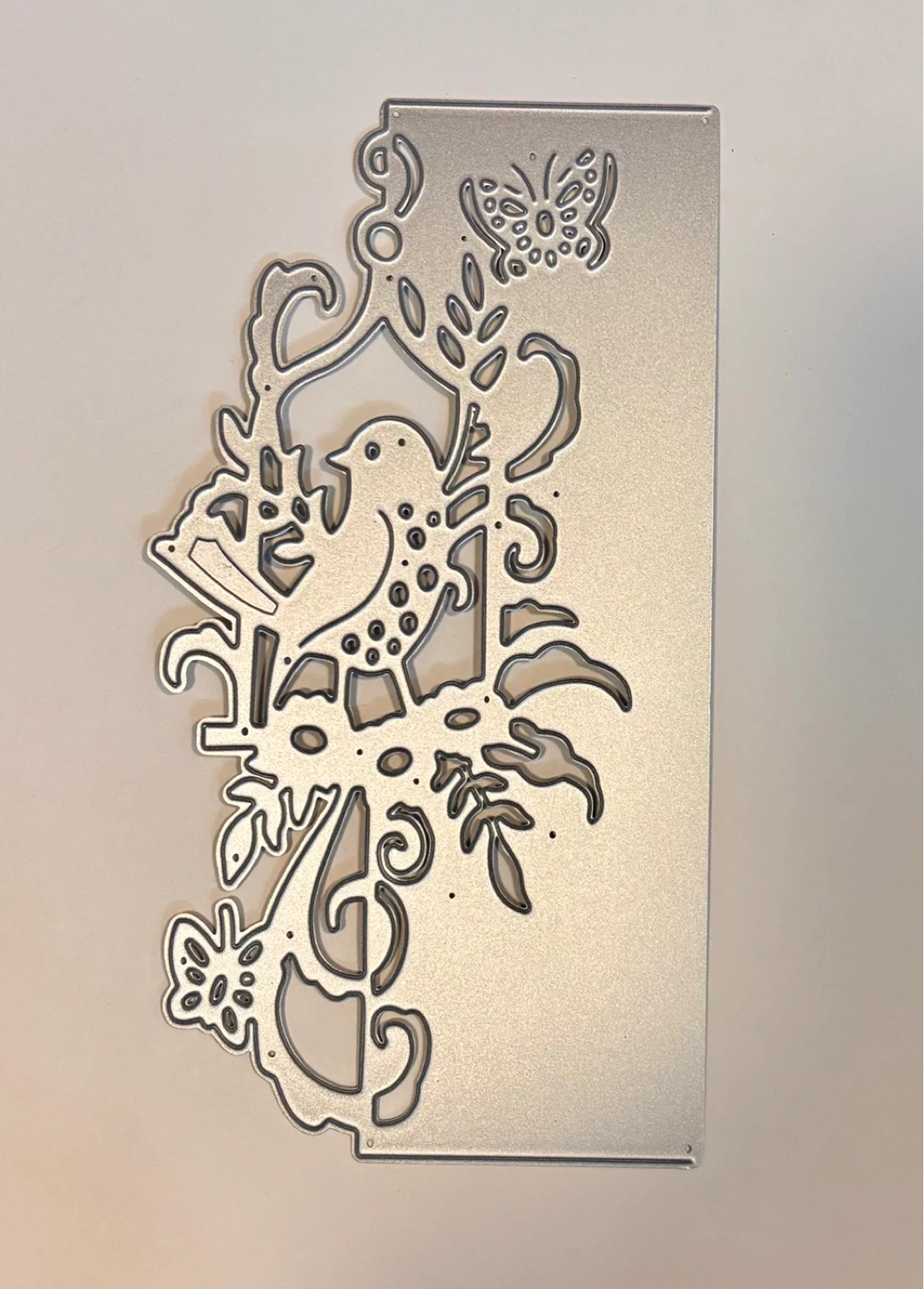 Metal Die Cutting Embossing Stencil Bird & Butterfly Design