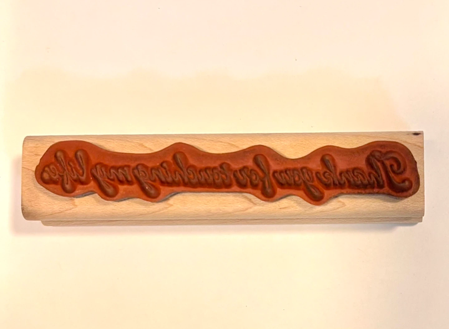 Stampin' Up "Thank You For Touching My Life" Rubber Stamp - photo 2