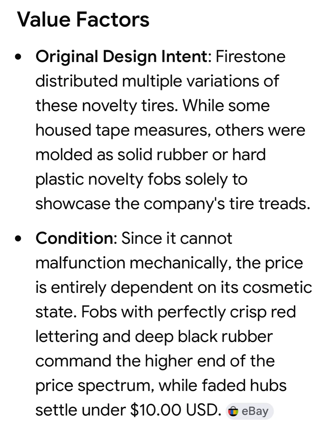 Firestone Tire Advertising Keychain - photo 3