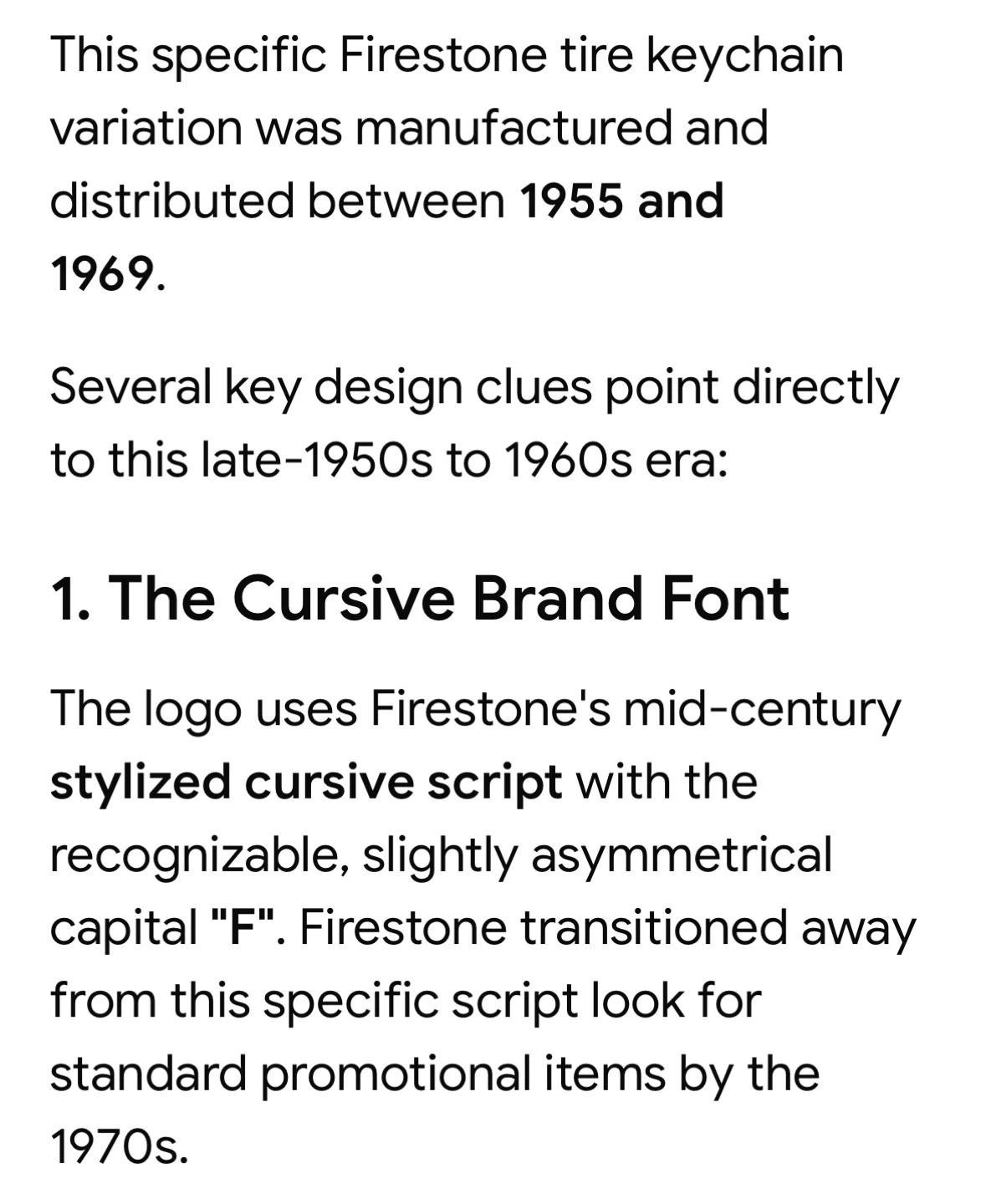Firestone Tire Advertising Keychain - photo 5