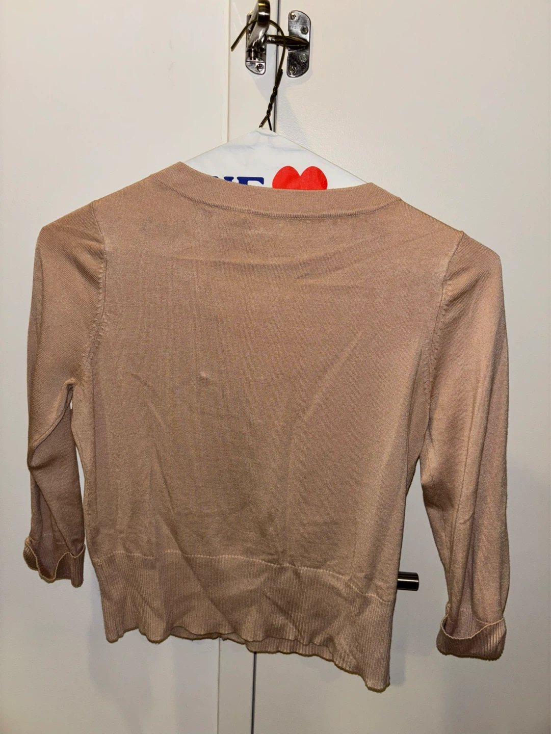 Tan/Pink Embellished Cardigan - Size PM - photo 2
