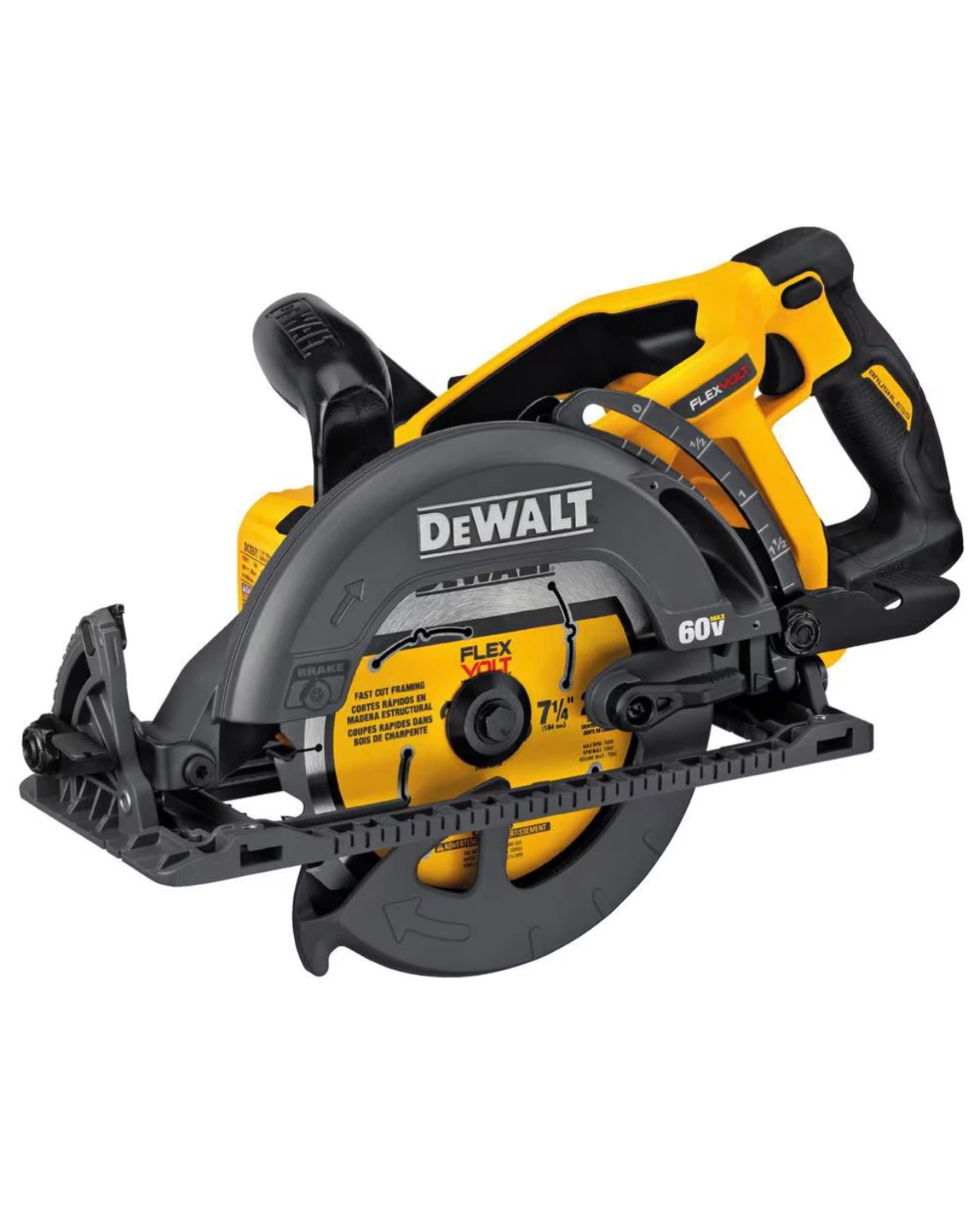 DEWALT 60V MAX FLEXVOLT Circular Saw 7-1/4" Blade