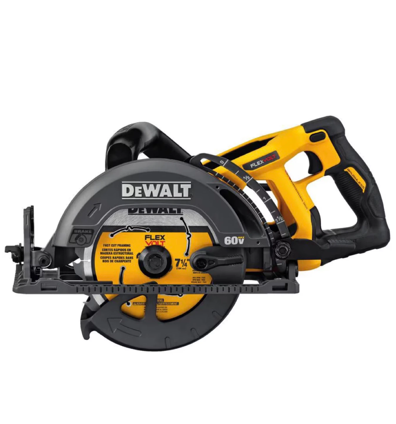 DEWALT 60V MAX FLEXVOLT Circular Saw 7-1/4" Blade - photo 2