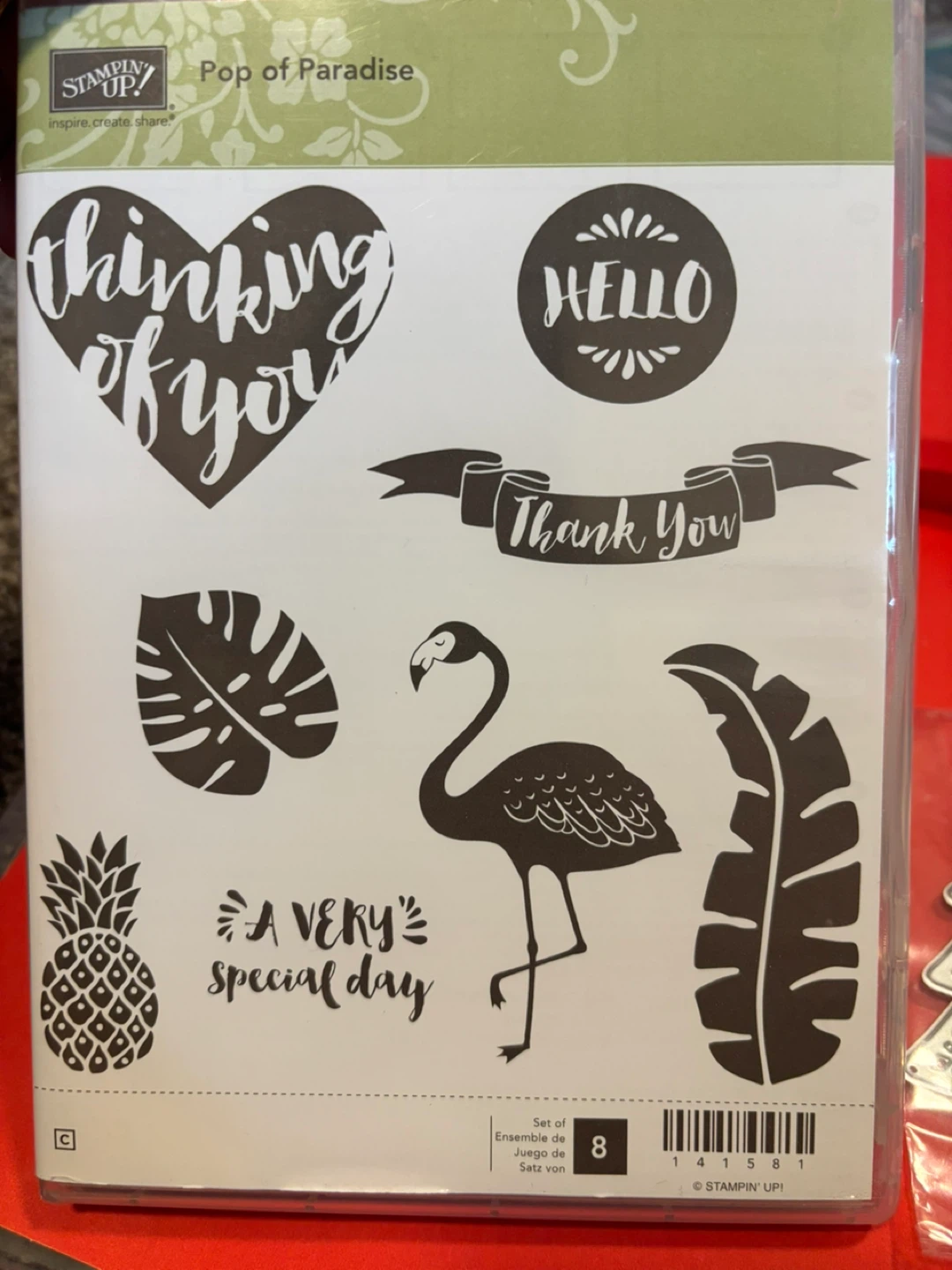 Stampin' Up! Pop of Paradise Rubber Stamp Set