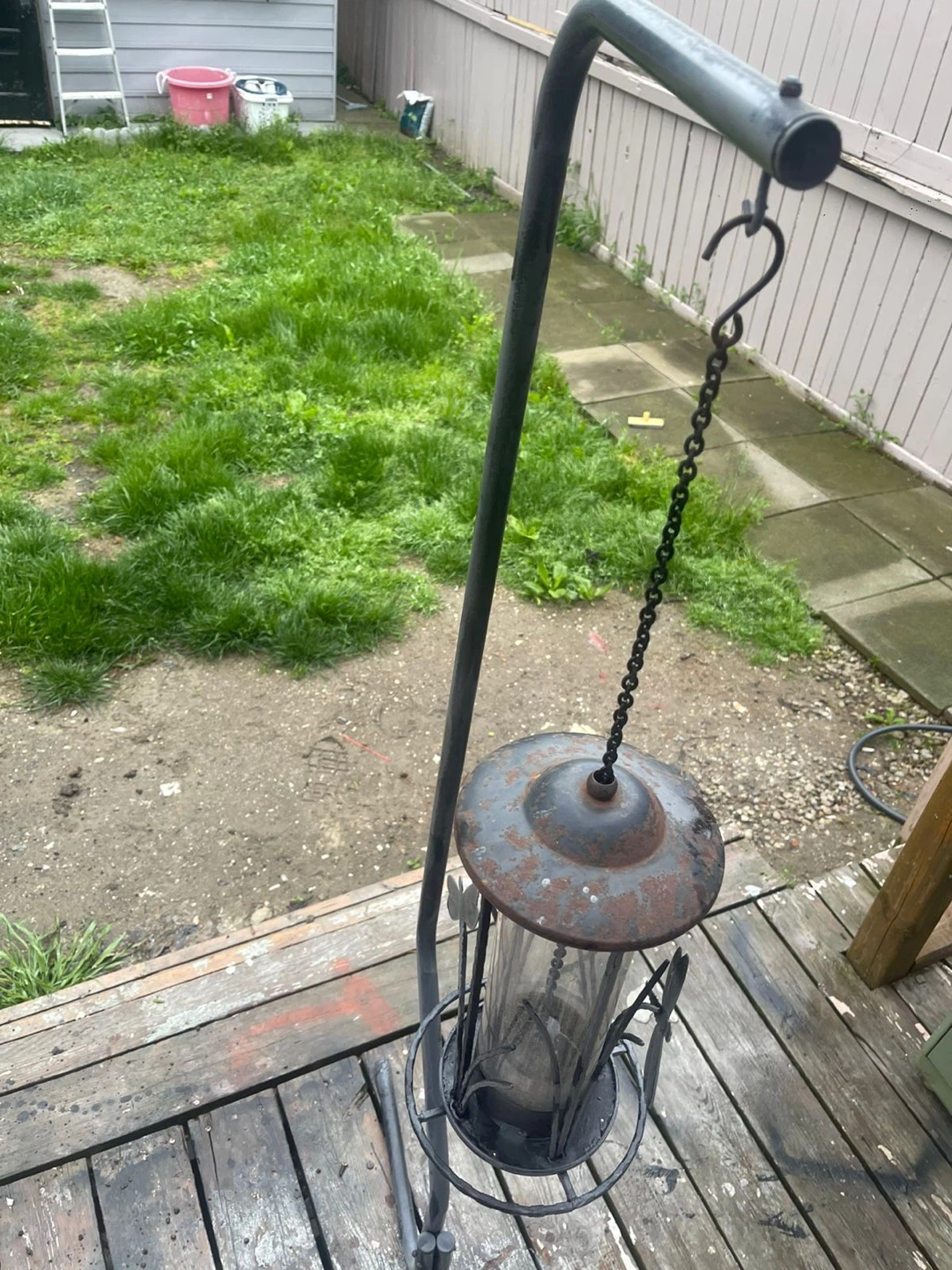 Metal Bird Feeder with Stand - photo 4