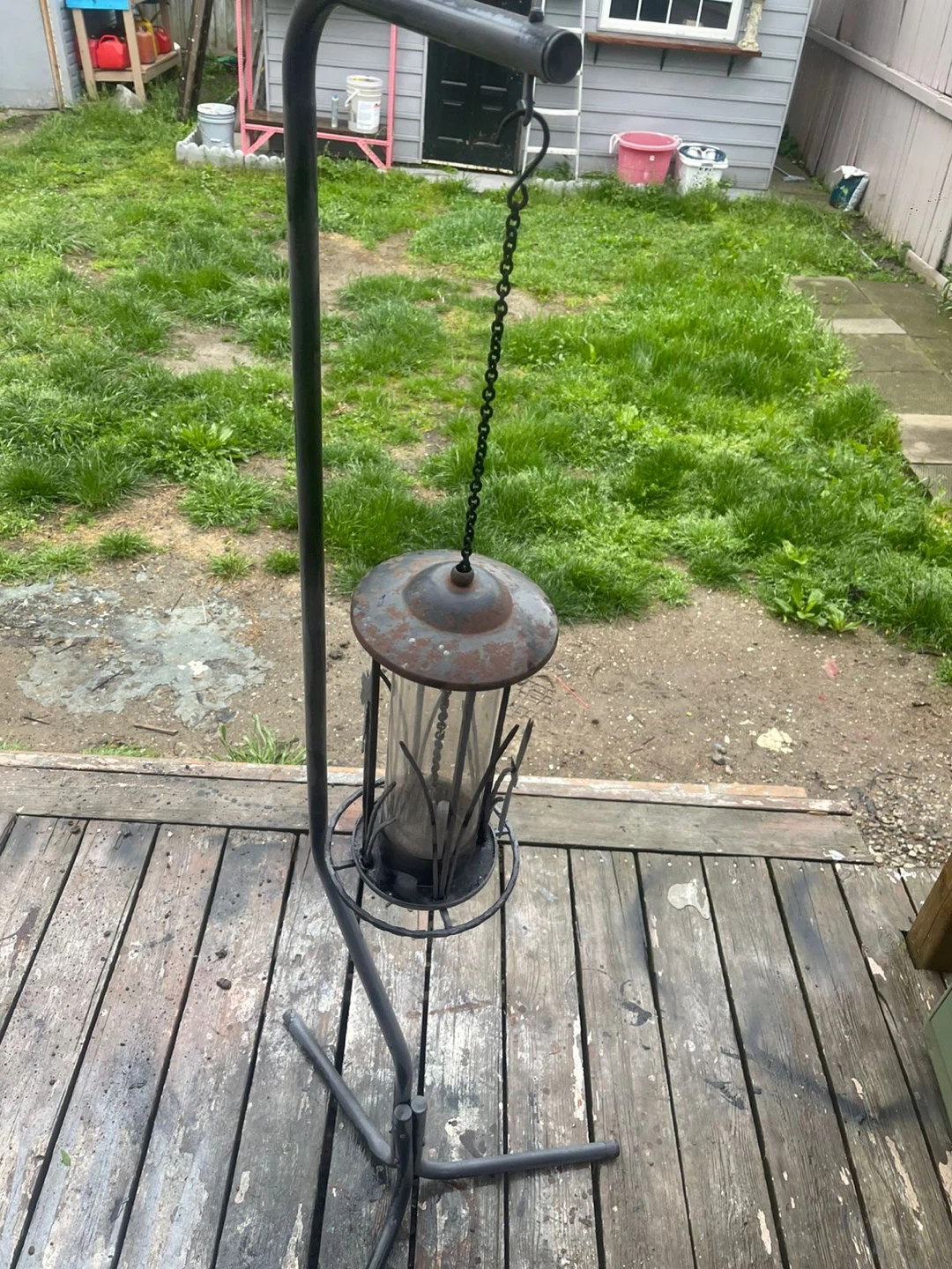 Metal Bird Feeder with Stand - photo 3