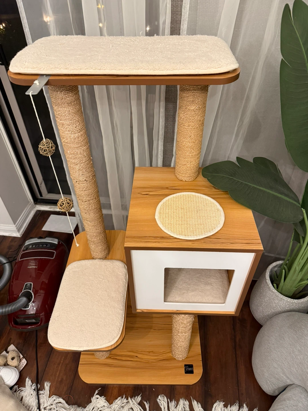 Catit Vesper High Base 122-cm Cat Tree, Walnut - photo 3