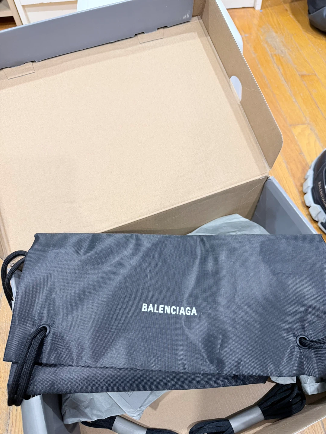 Balenciaga Track Sneakers - Black/Silver, Size 44 - photo 4