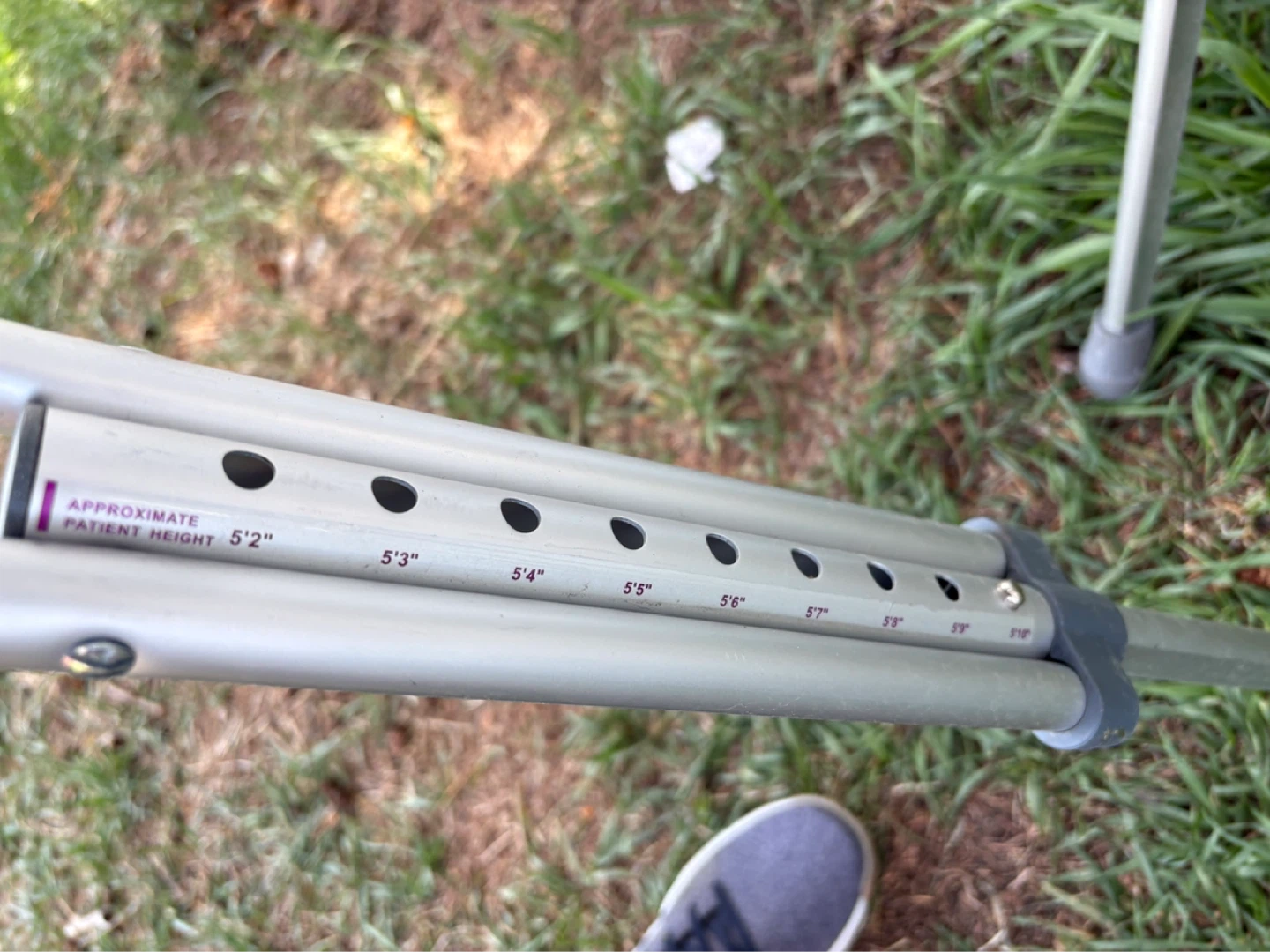 Adjustable Crutches for Patient Height 5'2" - 5'8" - photo 5