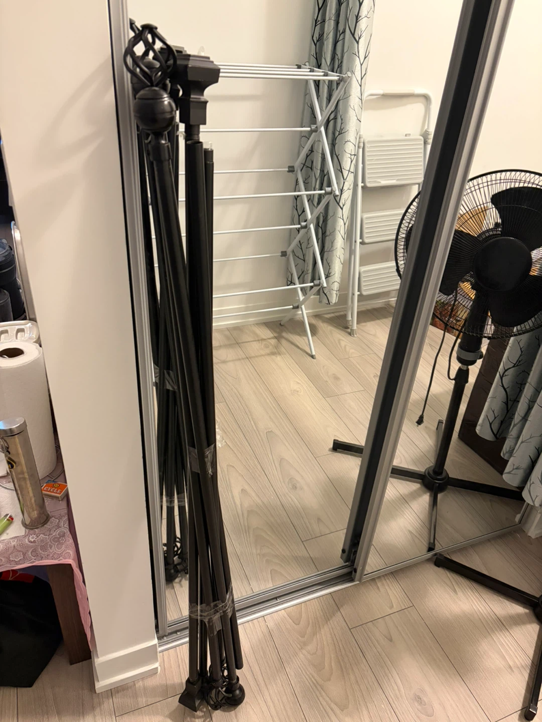 5 x Black Metal Curtain Rod Set - photo 2
