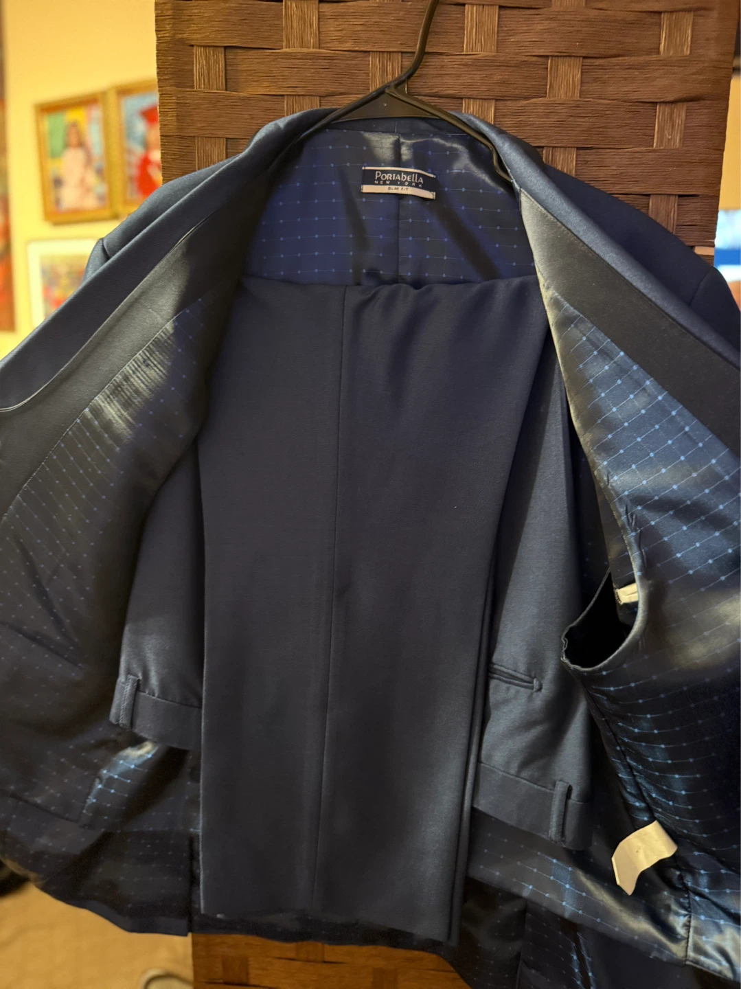 Portobello Navy Tuxedo Suit - Jacket, Vest, and Pants - photo 2