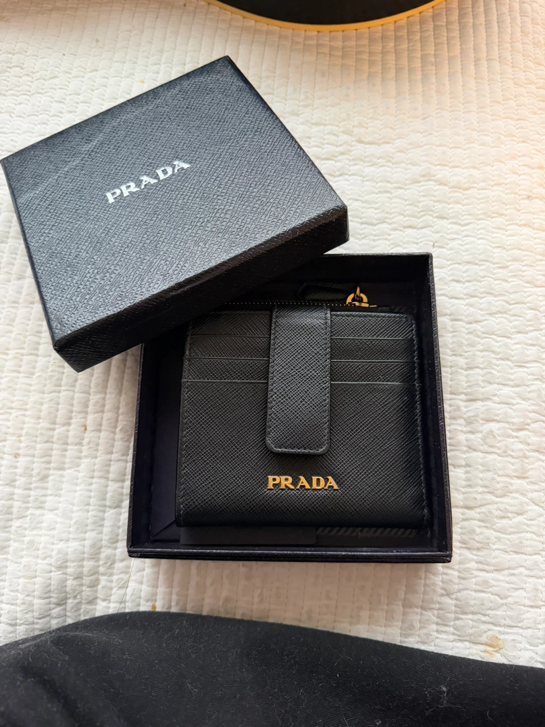 Prada Small Saffiano and Smooth Leather Wallet - photo 4