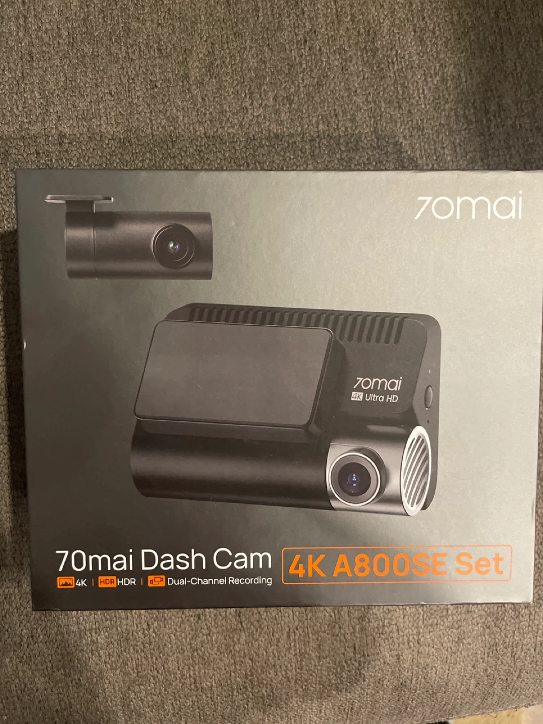 70mai 4K Dash Cam A800SE Set with WiFi & GPS