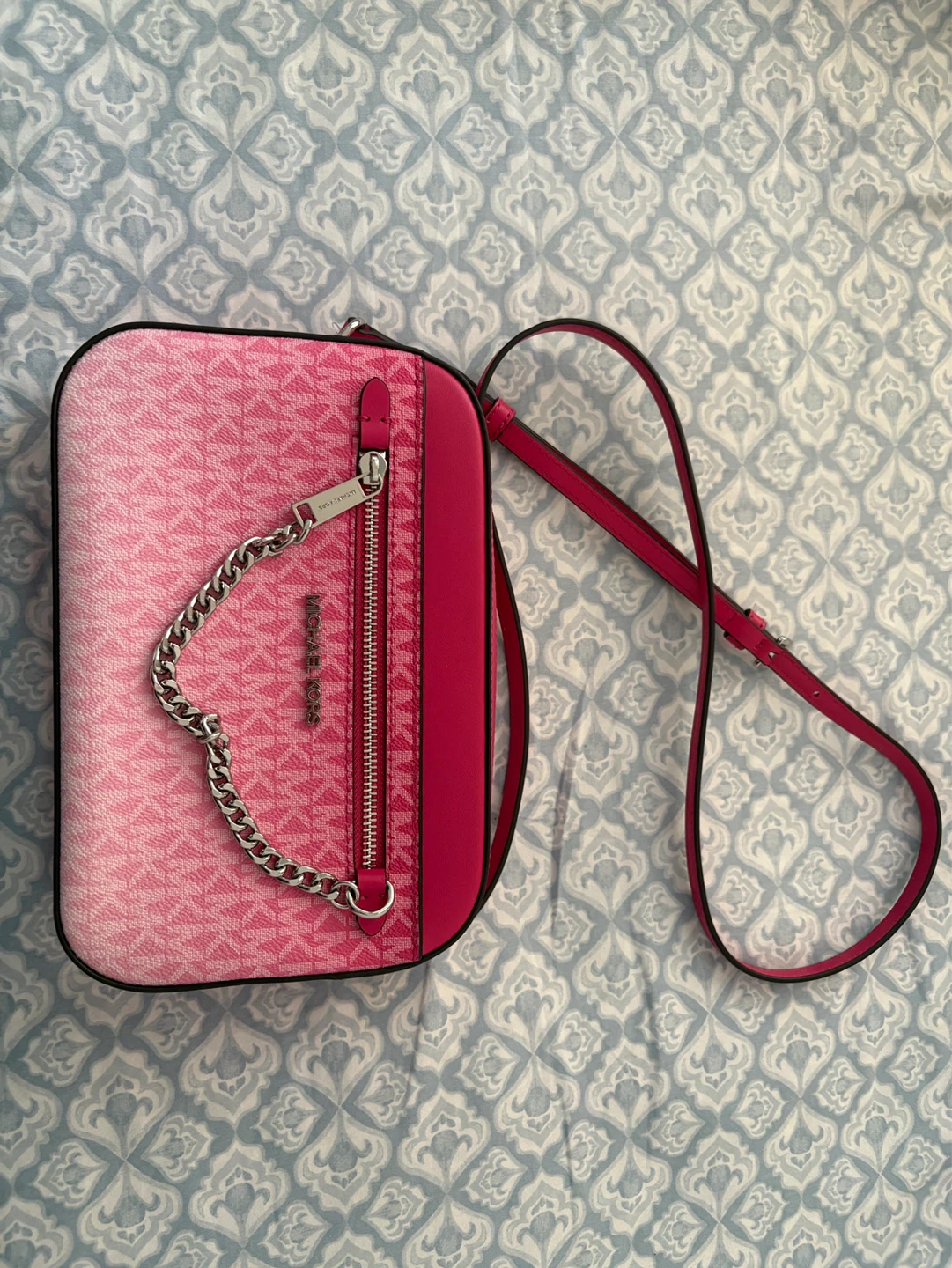 Michael Kors Pink Logo Crossbody Bag