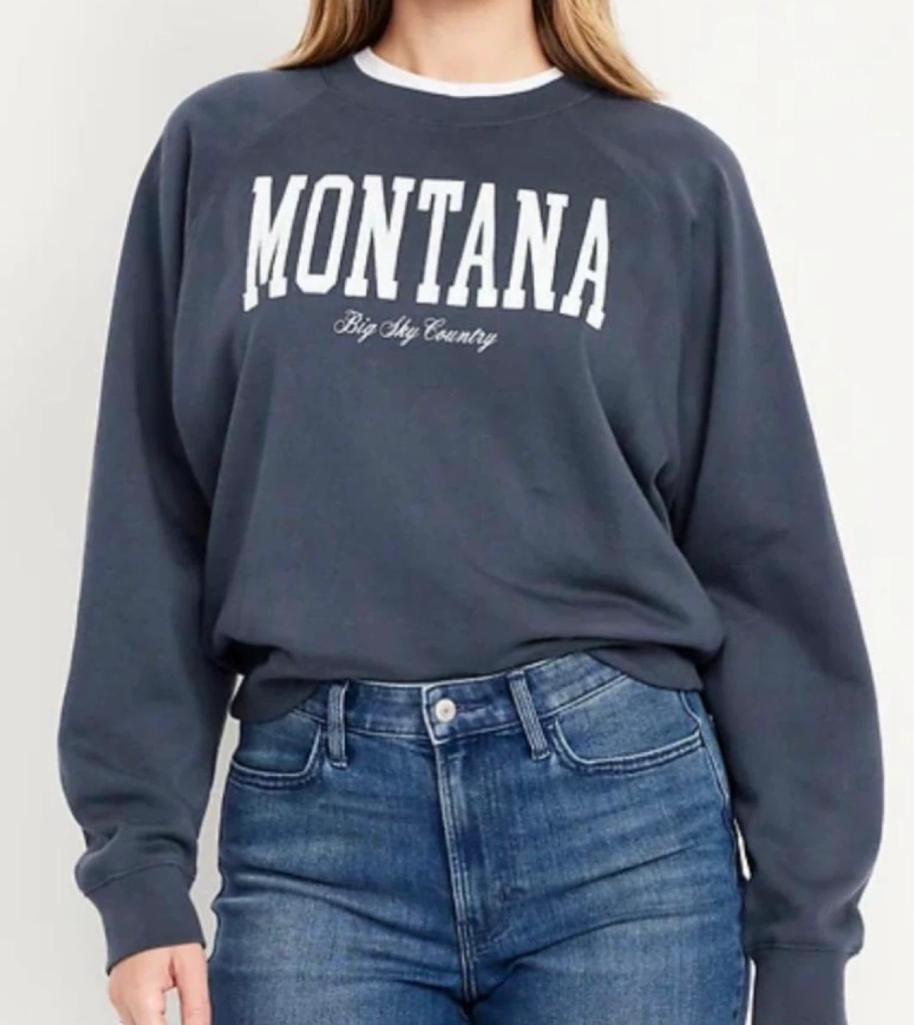 Old Navy Montana "Big Sky Country" Sweatshirt M Petite - photo 3