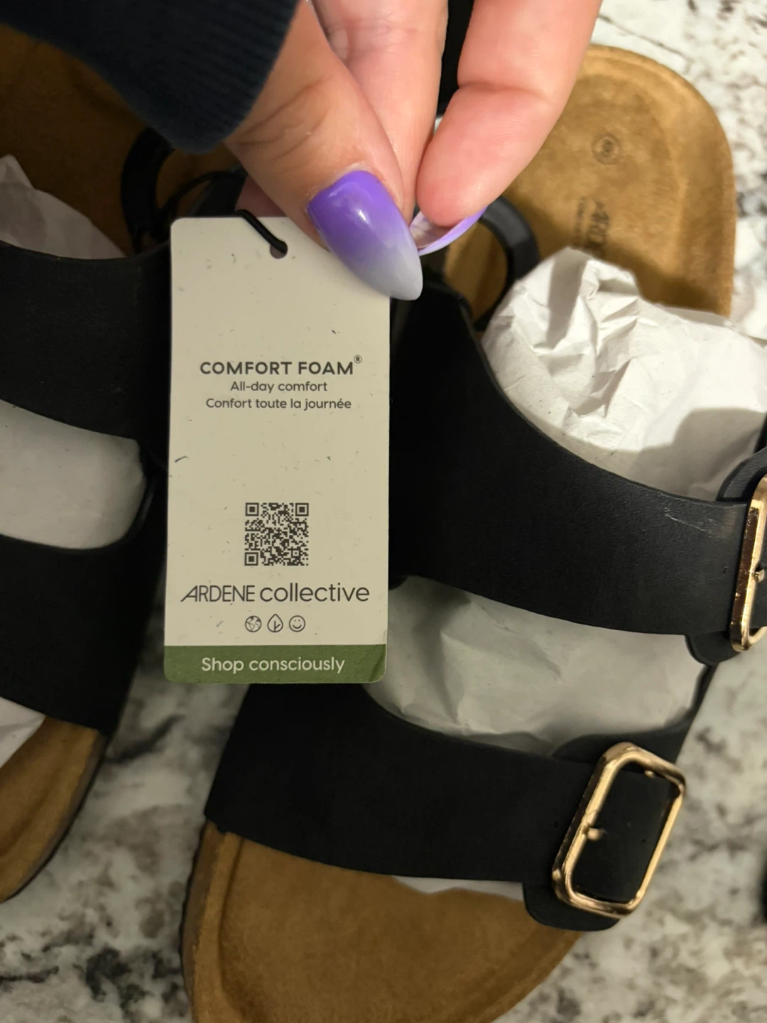 Ardene Collective Black Comfort Foam Slides - photo 2