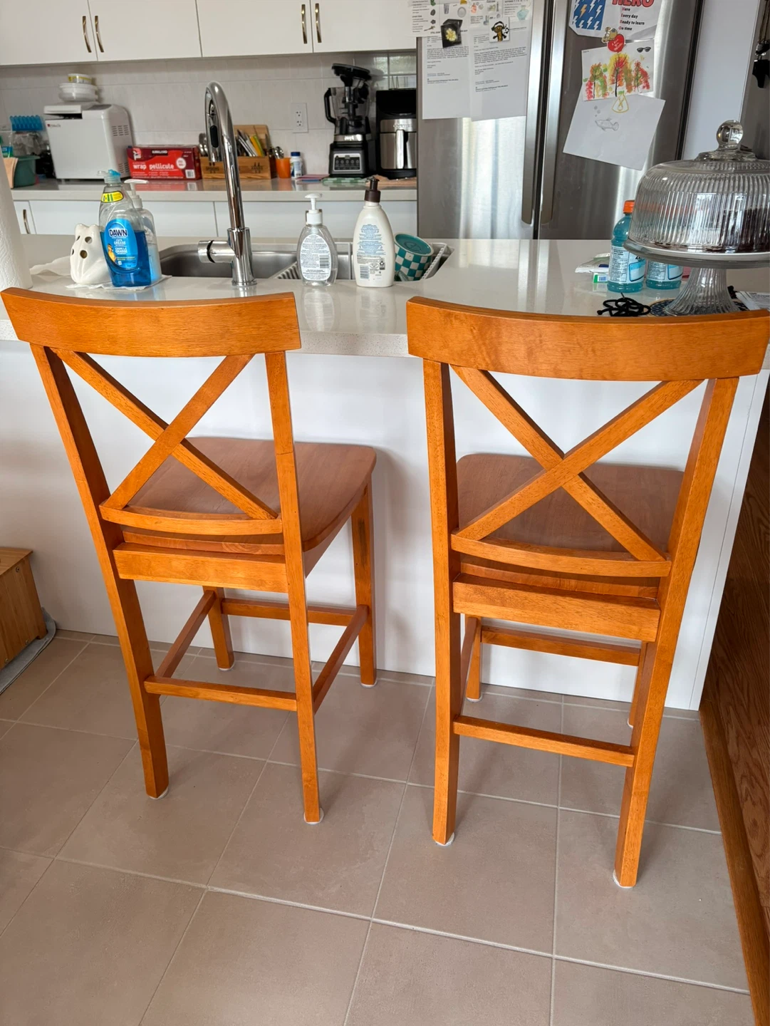 Wooden Bar Stools (Set of 2) - photo 2