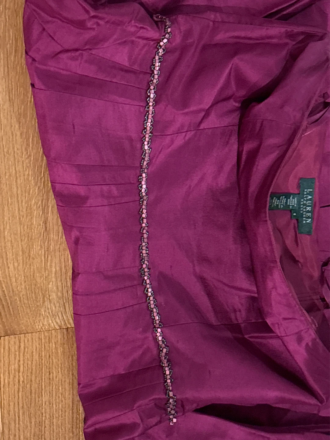 Lauren Ralph Lauren Strapless Beaded Dress - Sz 8 - photo 4