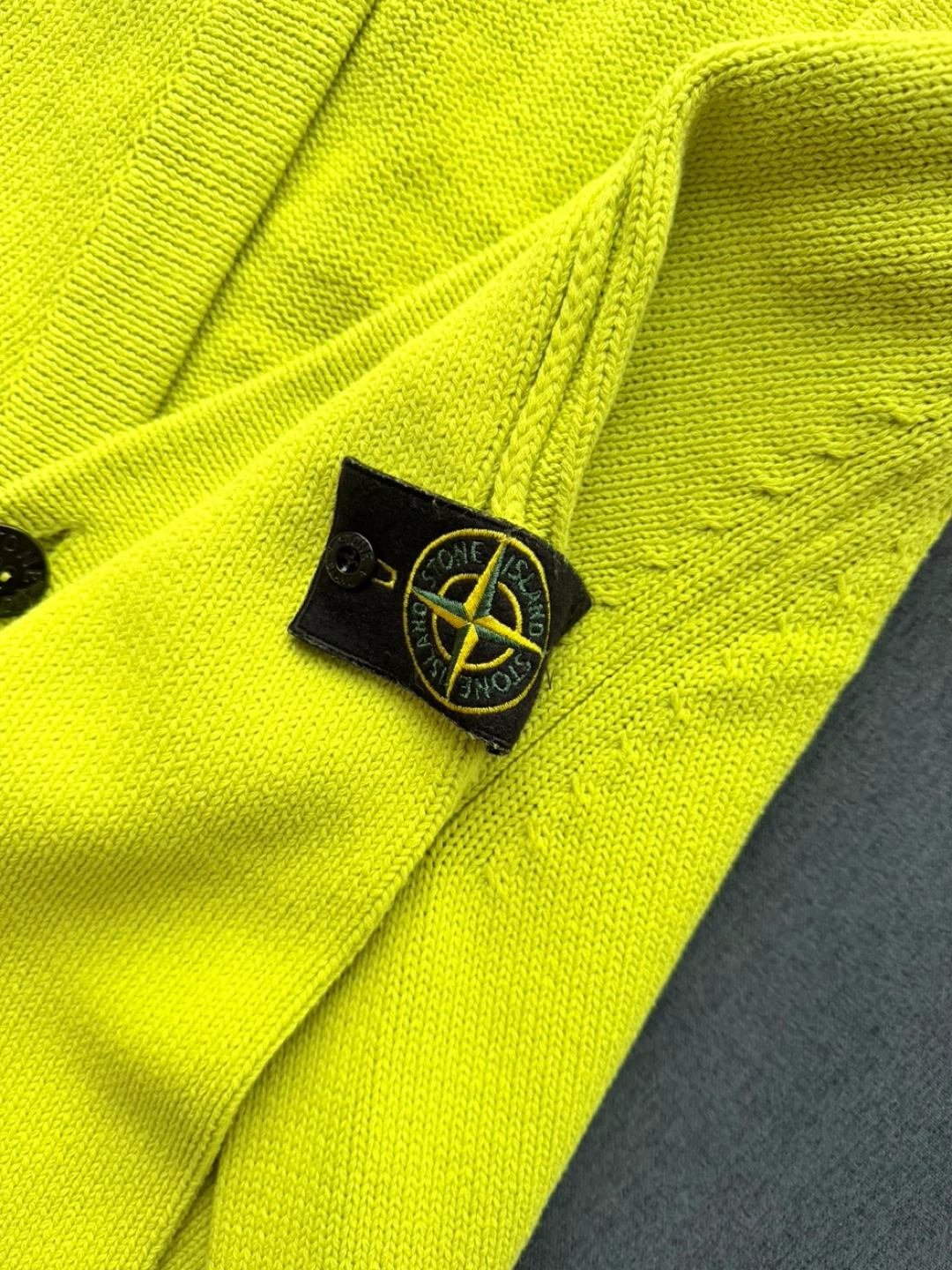 Stone Island Neon Yellow Cardigan XXL - photo 4