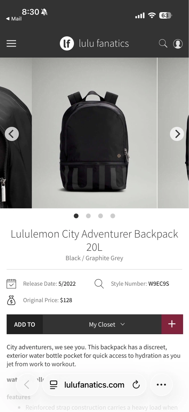 Lululemon City Adventurer Backpack 20L - Black - photo 5
