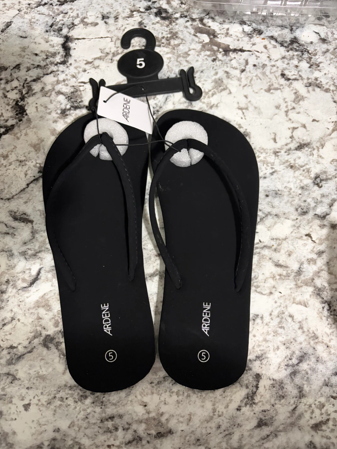 Ardene Black Flip Flops