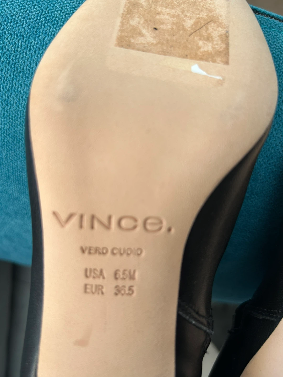 Vince Women's Black Leather Knee-High Boots Size 6.5M - photo 5
