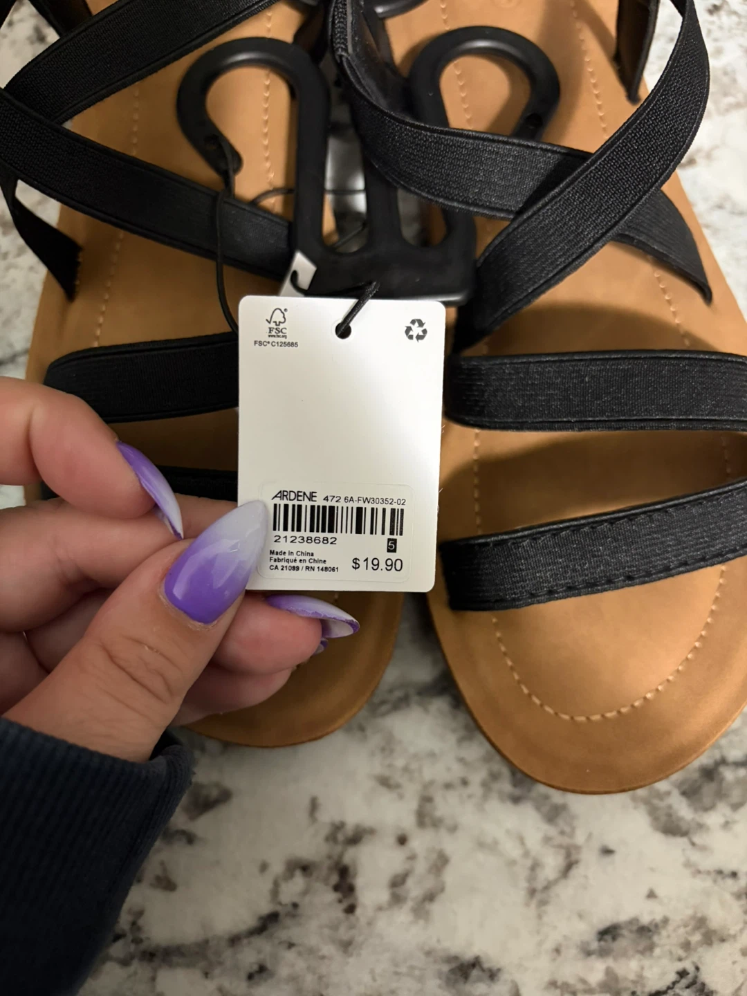 Ardene Black Comfort Foam Sandals - photo 3
